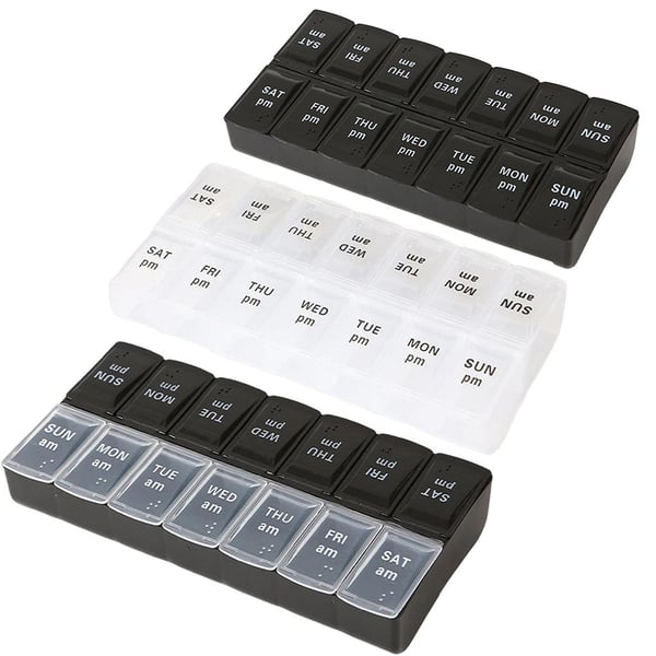 Praktisk och Rymlig Dosett Medicinask Tablettask