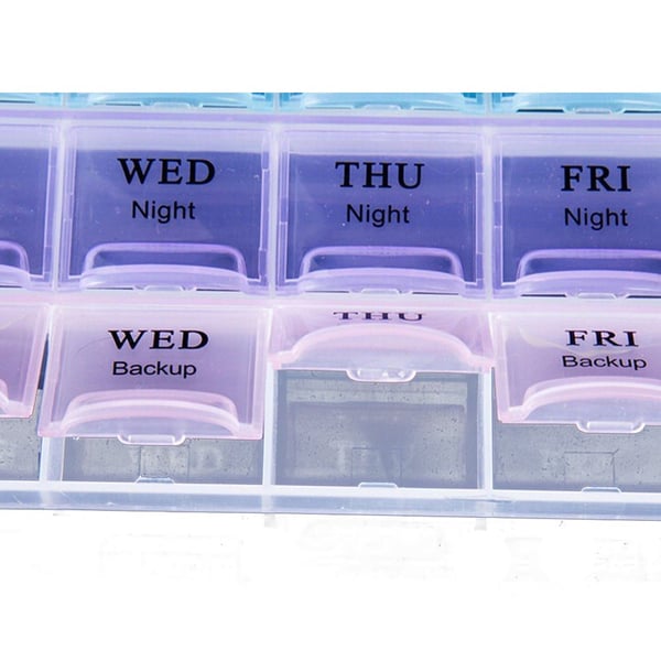 Praktisk 28 Fack Dosett Medicinask Veckoask