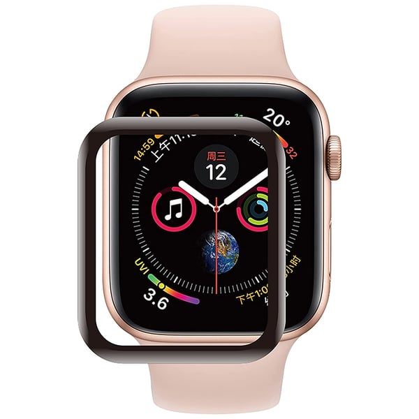 3-PACK Skärmskydd Apple Watch Series 1/2/3 38/42mm (Svart ram)