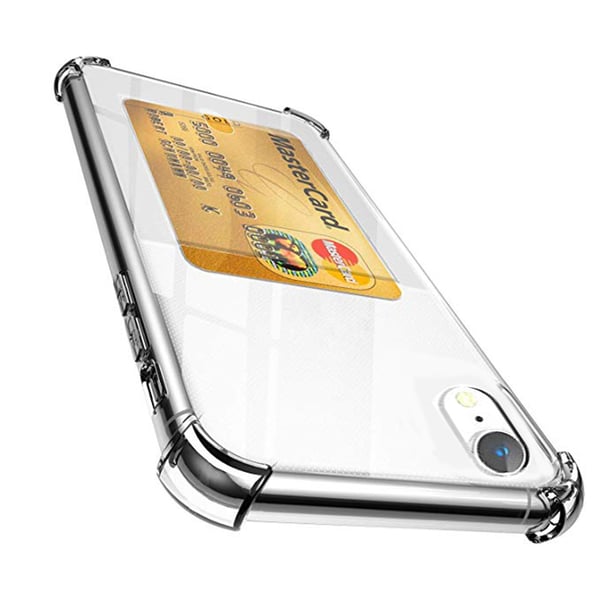 Skal med Korthållare och Skärmskydd iPhone XR