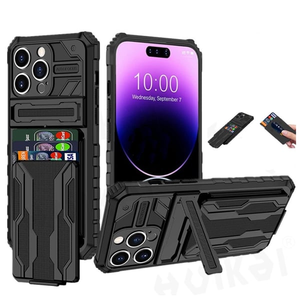 Smart Skal med Lönnfack för Kort - iPhone 14 Pro Max