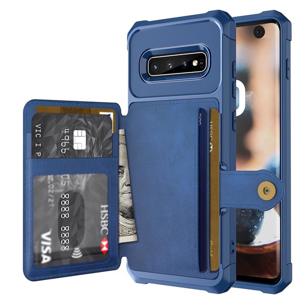 Smidigt Skyddsskal med Kortfack - Samsung Galaxy S10 Plus
