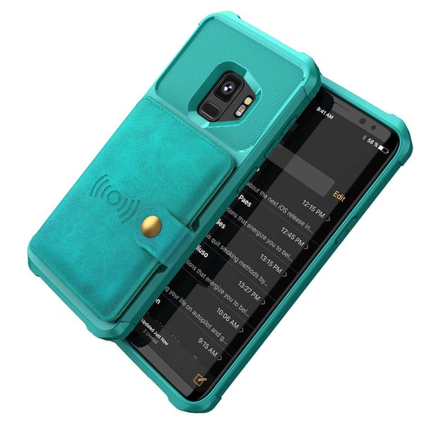 Samsung Galaxy S9 - Professionellt Hållbart Skal med Kortfack