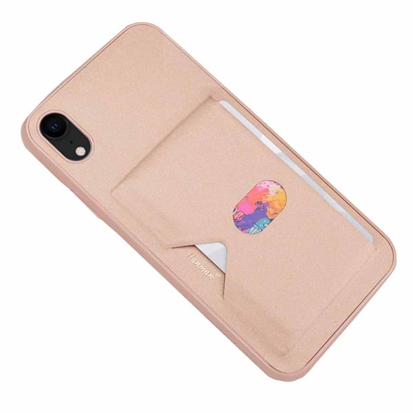 iPhone XR - Stilrent Robust Skal med Kortfack