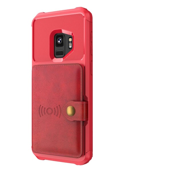 Samsung Galaxy S9 - Professionellt Hållbart Skal med Kortfack