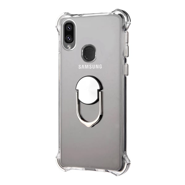 Robust Silikonskal med Ringhållare - Samsung Galaxy A40