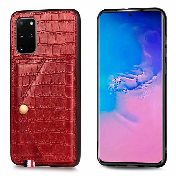 Samsung Galaxy S20 Plus - Genomtänkt Skal med Korthållare