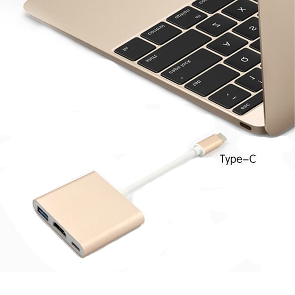 Praktiskt Type-C Adapter till HDMI USB