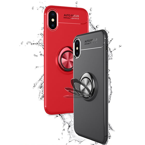 iPhone XR - Praktiskt Skal med Ringhållare (AUTO FOCUS)