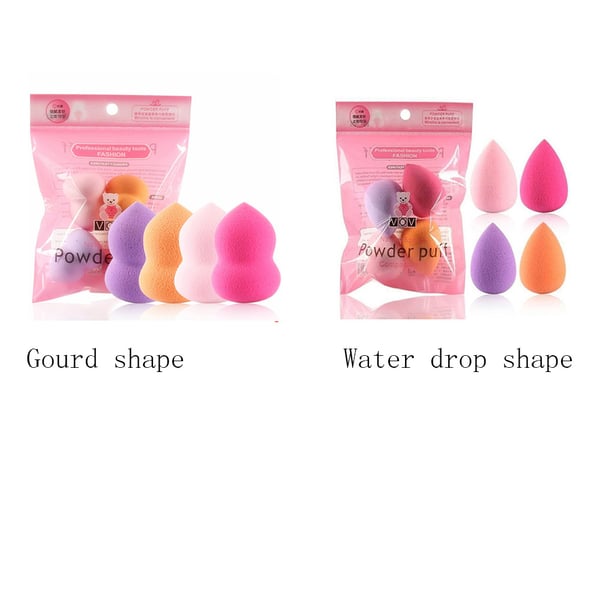 4 Stycken Kosmetiska Makeup Puffar / Svampar