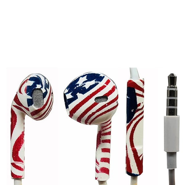 Hörlurar LEMAN Färgstarka (Universal) STARS´N STRIPES