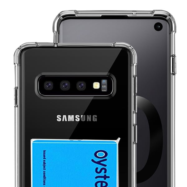 Samsung Galaxy S10 Plus - Stötdämpande Skal med Korthållare