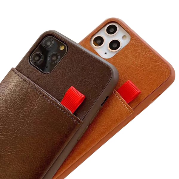 iPhone 11 Pro Max - Genomtänkt Stilsäkert Skal med Korthållare