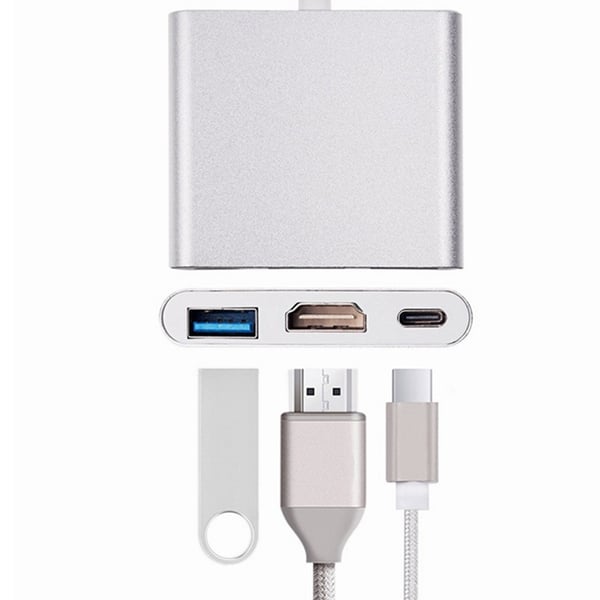Praktiskt Type-C Adapter till HDMI USB