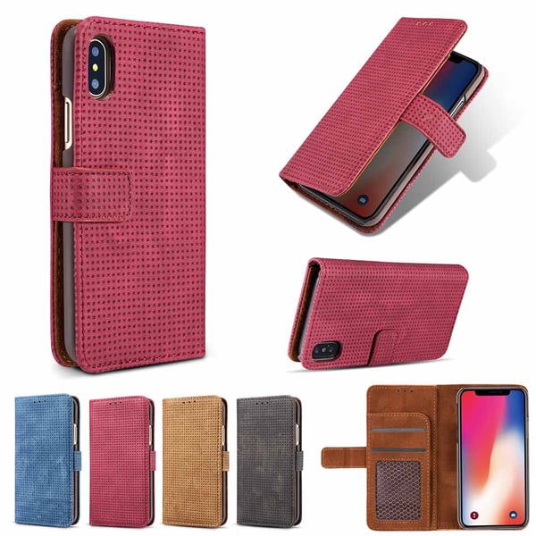 Retro-Fodral med Plånbok av PU-Läder för iPhone XS Max