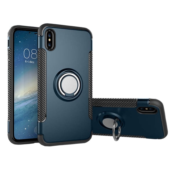 Robust Skyddsskal med Ringhållare till iPhone XS Max