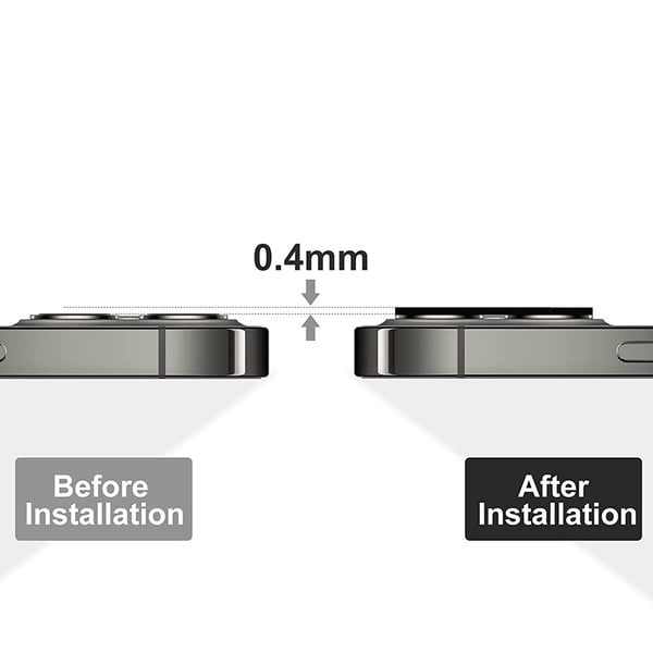 2-PACK Kameralinsskydd 2.5D HD-Clear 0,4mm iPhone 13 Mini