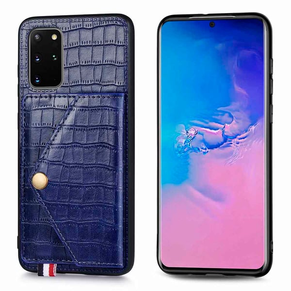 Samsung Galaxy S20 Plus - Genomtänkt Skal med Korthållare