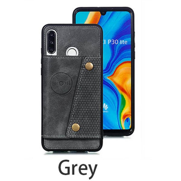 Huawei P30 Lite - Skal med Korthållare