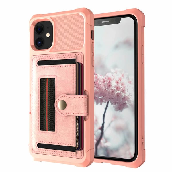 iPhone 11 - Genomtänkt Skal med Korthållare