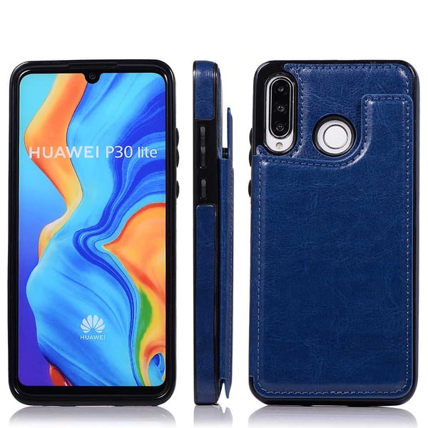 Huawei P30 Lite - Praktiskt Robust Skal med Kortfack (NKOBEE)