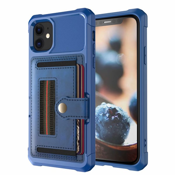 iPhone 11 - Genomtänkt Skal med Korthållare