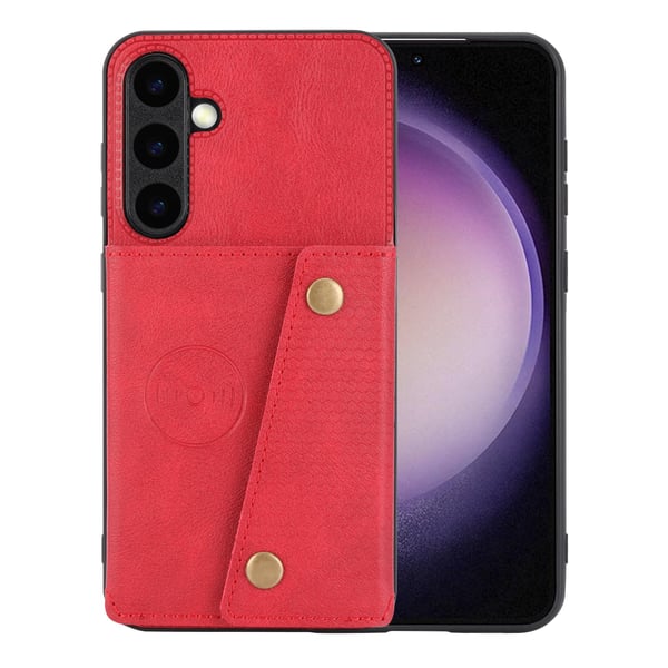Lyxigt PC-läder Retro Flip Fashion Plånboksfodral för Galaxy S23 FE
