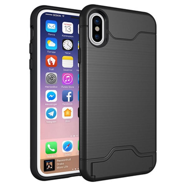 iPhone XS MAX - Smart Stilsäkert Jensen Skal med Kortfack