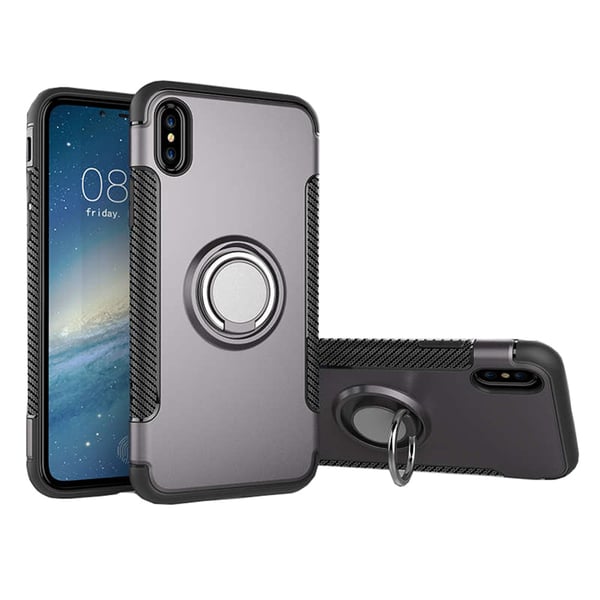 Robust Skyddsskal med Ringhållare till iPhone XS Max