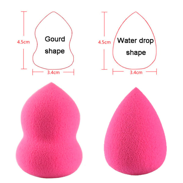 4 Stycken Kosmetiska Makeup Puffar / Svampar