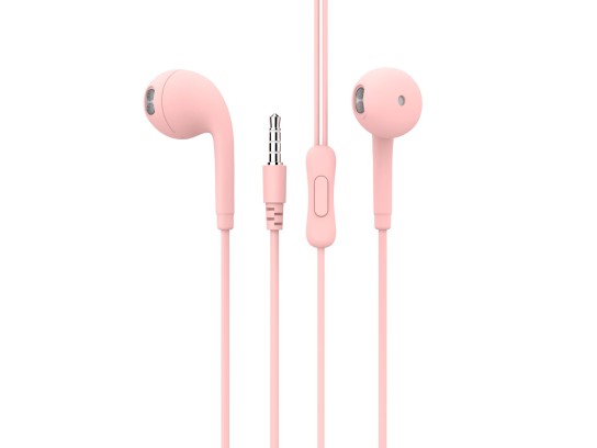 Hörlurar Rosa eller Blå färg 3.5mm