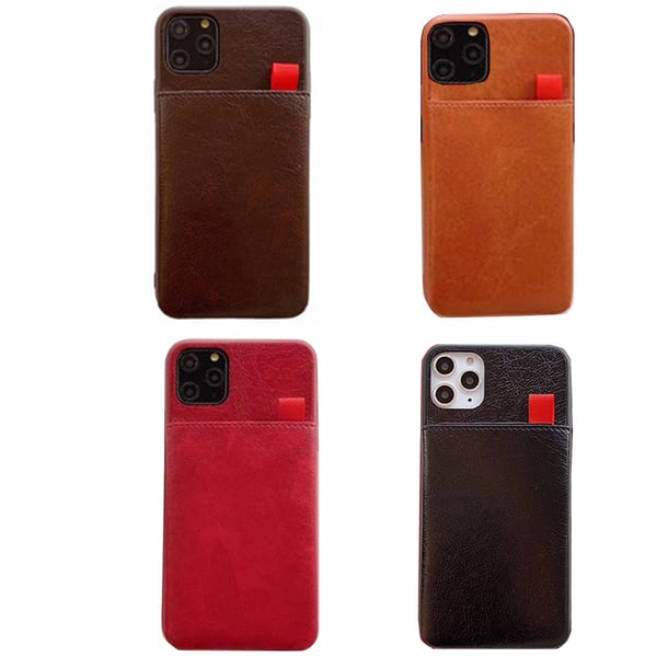 iPhone 11 Pro Max - Genomtänkt Stilsäkert Skal med Korthållare