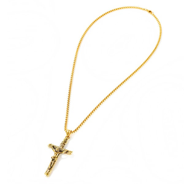Halsband med Kors (Jesus) Rostfritt Stål