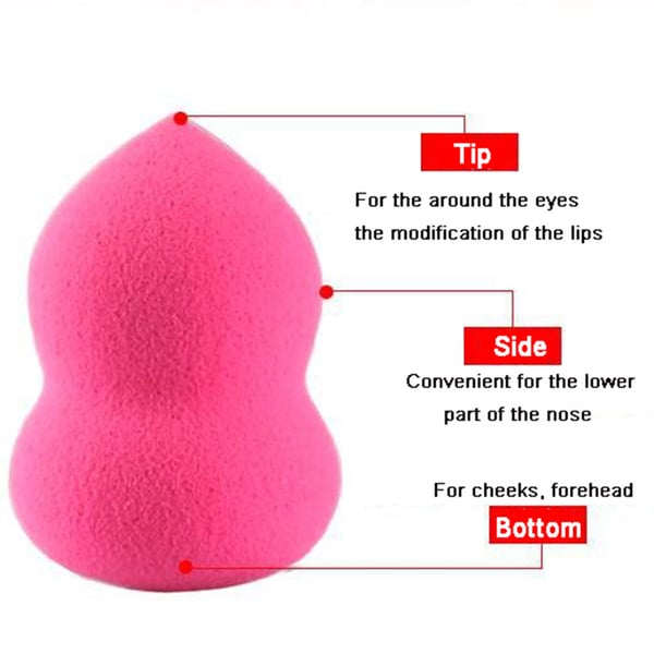 4 Stycken Kosmetiska Makeup Puffar / Svampar