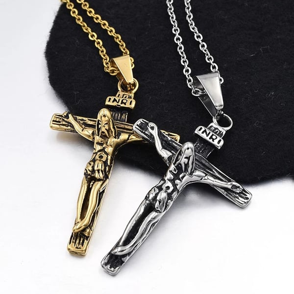Stilrent Jesus Kors HÖG KVALITET Halsband