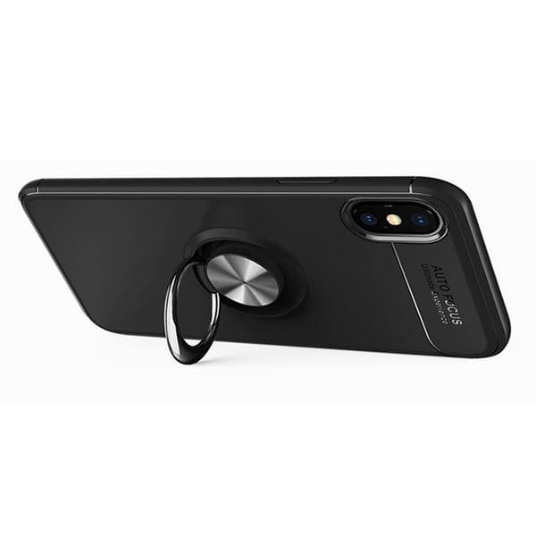 iPhone XR - Praktiskt Skal med Ringhållare (AUTO FOCUS)