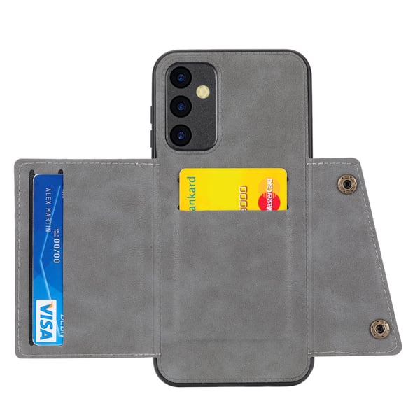 Samsung Galaxy A14 5G Magnetisk Plånboksfodral i Retro Stil med 4-kortfack