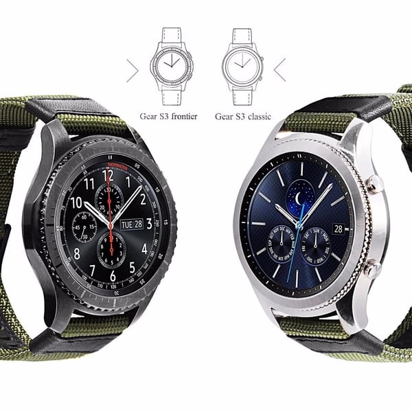 Stilrena Nylonarmband - Samsung Galaxy Watch S3 Frontier