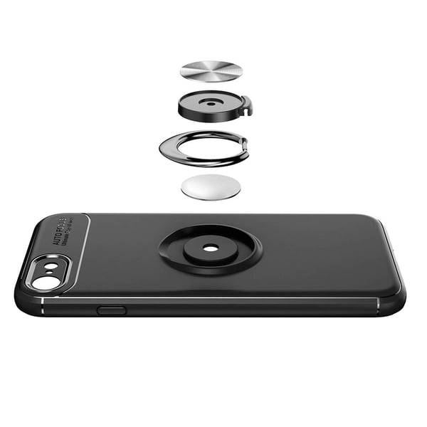 iPhone 7 - Stilsäkert Skal med Ringhållare (AUTO FOCUS)