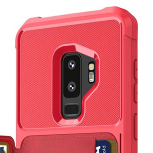 Genomtänkt Skyddsskal med Kortfack - Samsung Galaxy S9+