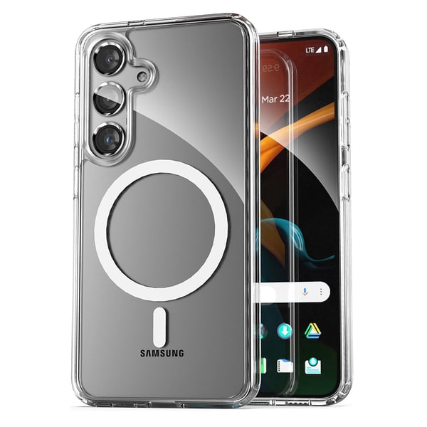 Magnetiskt trådlöst laddningsskal i PC-material för Galaxy S21 plus