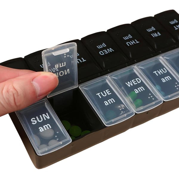 Smidig Slittålig Dosett Medicinask Tablettask