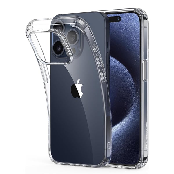 iPhone 16 Pro - Tunt Transparent Silikonskal för Stötdämpning och Stil!