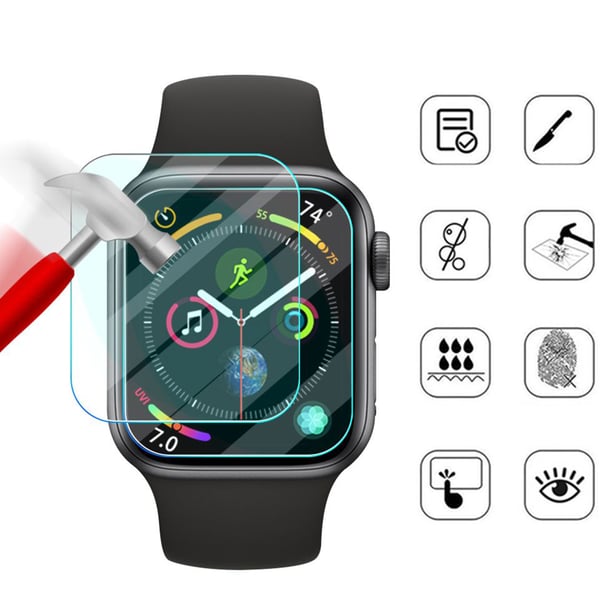 3-PACK Apple Watch Series 7/8 (41/45mm) Härdade Skärmskydd