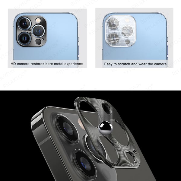 iPhone 12 Mini Aluminiumlegeringsram Kameralinsskydd