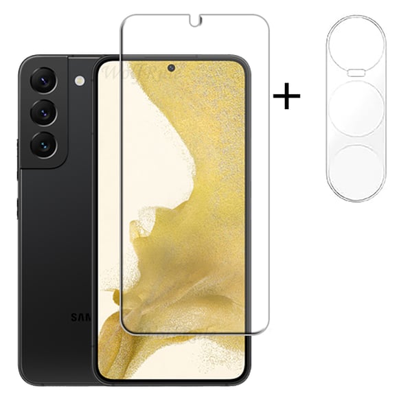 3-PACK Samsung Galaxy S23 Plus Skärmskydd Kameralinsskydd 0,3mm