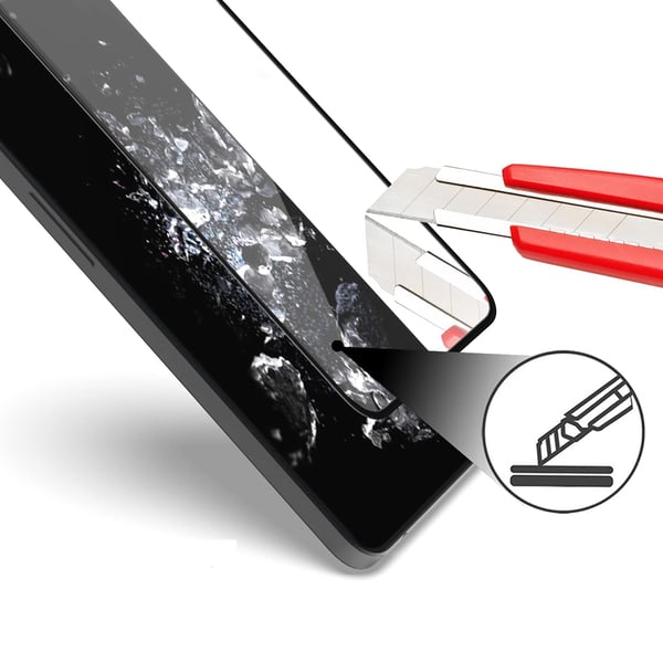 Skärmskydd 2.5D 0,3mm med Svart Ram till Oneplus Nord CE 3 lite 5G
