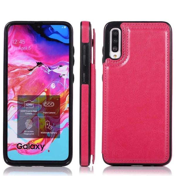 Samsung Galaxy A70 - Elegant Skal med Korthållare