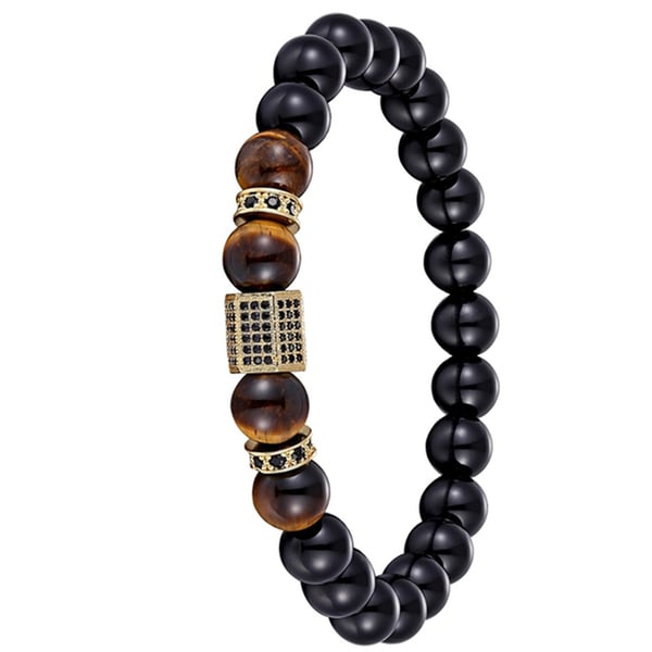Stilrent Kularmband (Tiger Eye) Natursten
