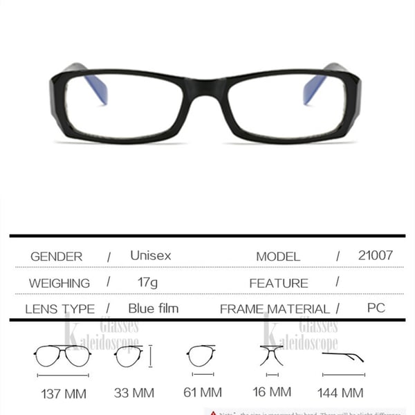 Bekväma Anti Blue Ljus Unisex Glasögon